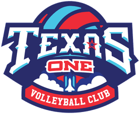 Texas One Volleyball Club banner logo